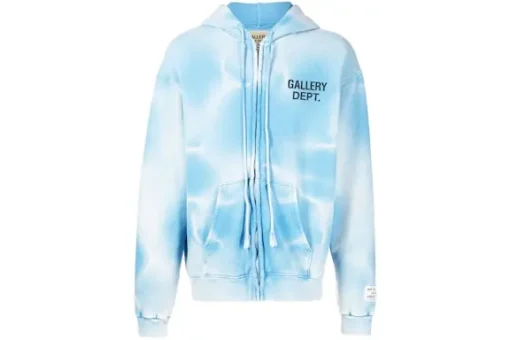 Gallery Dept. Sun Faded Zip Up Hoodie Blue