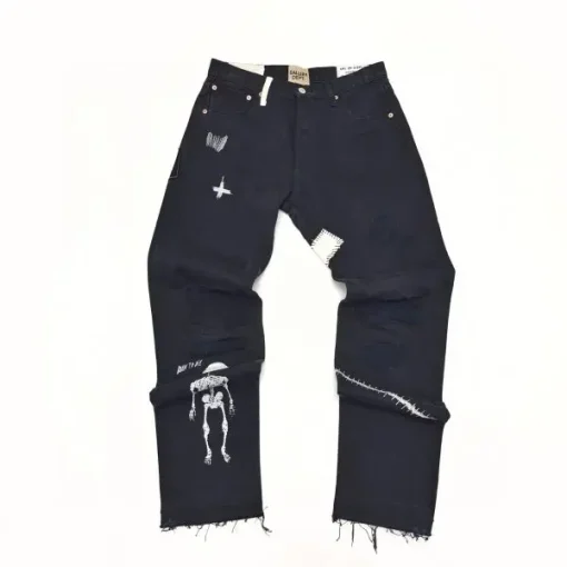 Gallery Dept. Fuck Face Denim Jeans Black
