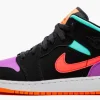 NIKE AIR JORDAN 1 MID ORANGE X PURPLE