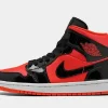 NIKE AIR JORDAN 1 MID BRIGHT CRIMSON