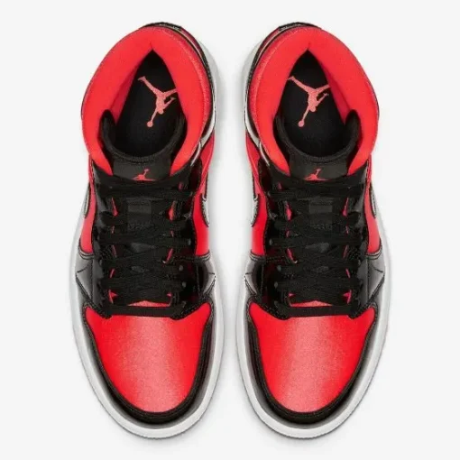 NIKE AIR JORDAN 1 MID BRIGHT CRIMSON