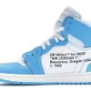 NIKE JORDAN 1 OFF WHITE RETRO BLUE
