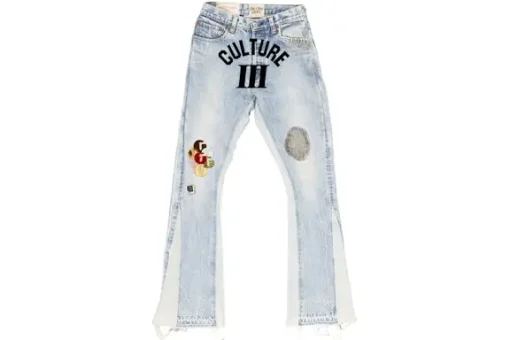 Migos x Gallery Dept. For Culture III Flare Denim Washed Blue/Grey