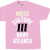 Migos x Gallery Dept. For Culture III YRN T-shirt Pink