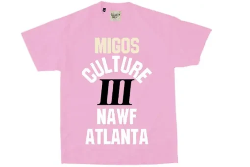 Migos x Gallery Dept. For Culture III YRN T-shirt Pink
