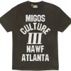 Migos x Gallery Dept. For Culture III YRN T-shirt Washed Black