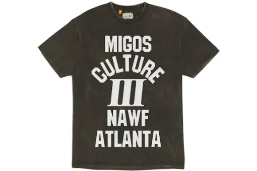 Migos x Gallery Dept. For Culture III YRN T-shirt Washed Black