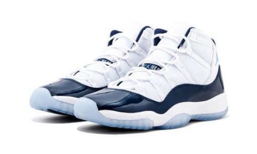 Nike Air Jordan 11 White Navy Blue – UNC Win Like 82