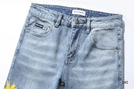 Palm Angels Sacred Heart Print Jeans