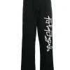 Palm Angels Desert Logo Print Chinos Black