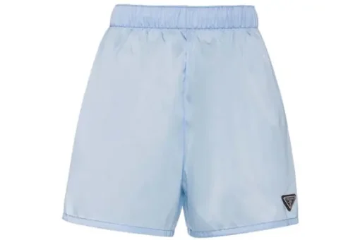 Prada Re-Nylon Shorts Celeste Blue