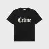 Celine Loose T-Shirt In Cotton Jersey Black