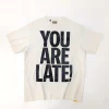 Gallery Dept. You Are Late Cotton T-Shirt Neutrals