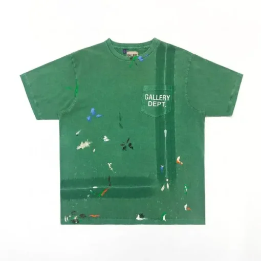Gallery Dept. Vintage Logo Painted T-shirt Green