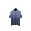 Balenciaga Short Sleeve T Shirt Faded Blue And Gray