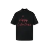 Balenciaga Short Sleeve T Shirt Black Happy Valentines