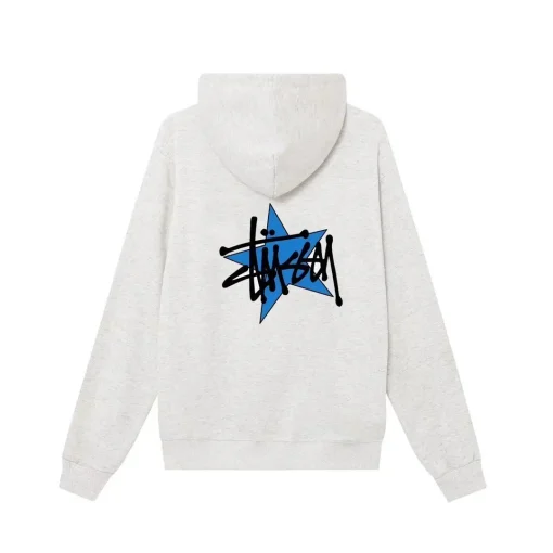 Stussy Star Pigment Dyed Wool Hoodie Natural