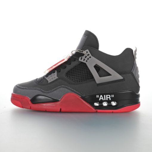 Off-White™ x Air Jordan 4 Retro”Bred/Red”