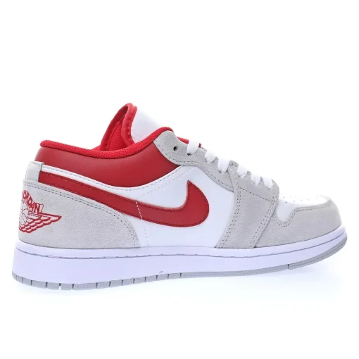 Nike Wmns Air Jordan 1 Low “Light Smoke Grey Gym Red”