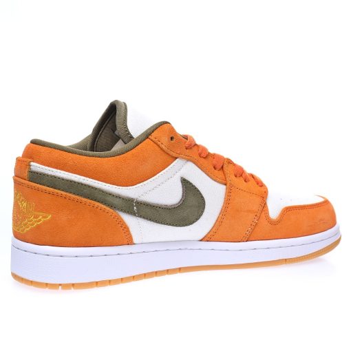 Nike Air Jordan 1 Low Suede”Orange Olive”