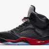 Air Jordan 5 Retro Satin Bred Sneaker Black