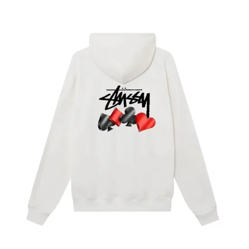 Stussy Basic Cotton Hoodie White