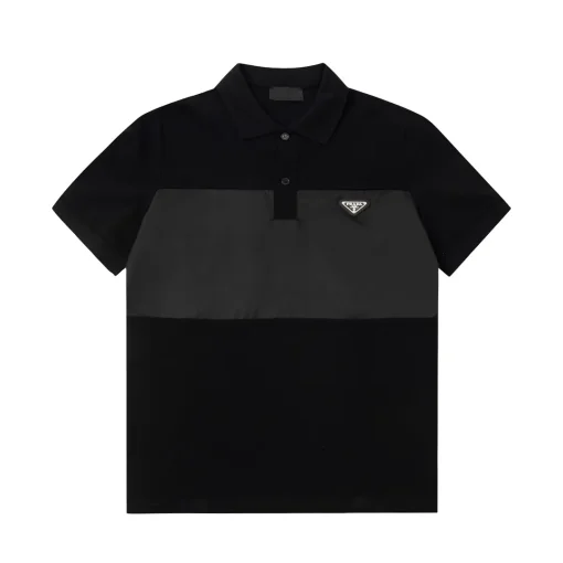 Prada Polo T-shirt Black Grey