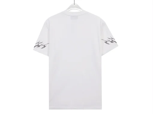 CASABLANCA Flower Monogram With Design T Shirt White