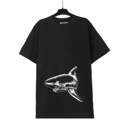 Palm Angels Shark T-shirt Black/White
