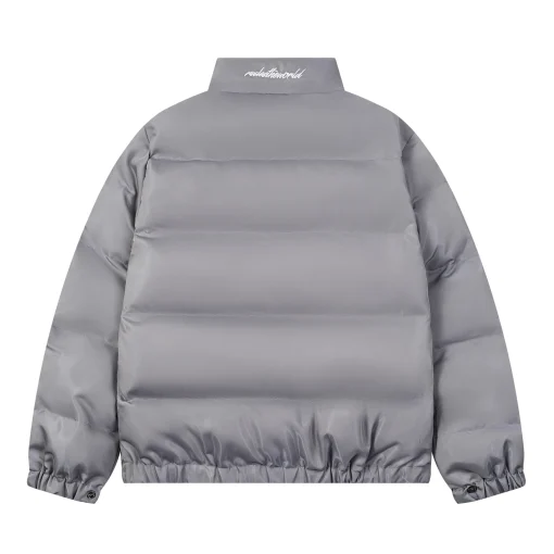 Corteiz Alcatraz Classic Hooded Down Puffer Jacket Gray