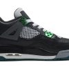 NIKE AIR JORDAN 4 BLACK (GREEN DETAILS)
