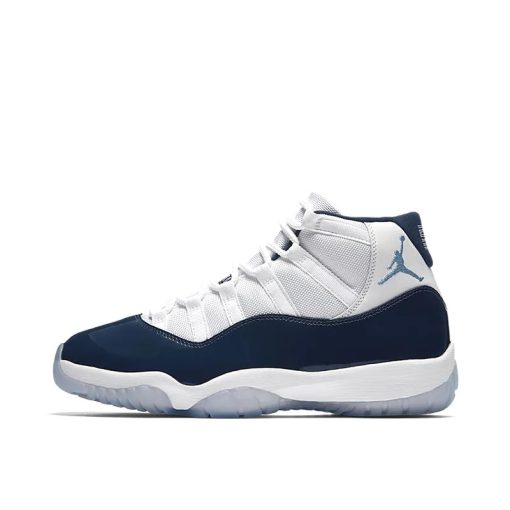 Nike Air Jordan 11 White Navy Blue – UNC Win Like 82