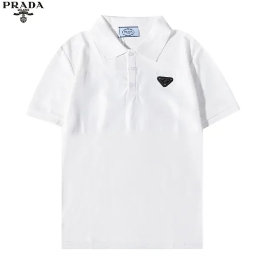 Prada Polo Shirt White Black
