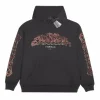 Balenciaga Fuzzy Logo Hoodie Dark Grey