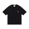 AMI Paris Cropped T-Shirt Black