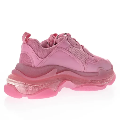 Balenciaga Triple S Pink – Iconic Oversized Multi-Material Clean Sole Sneakers