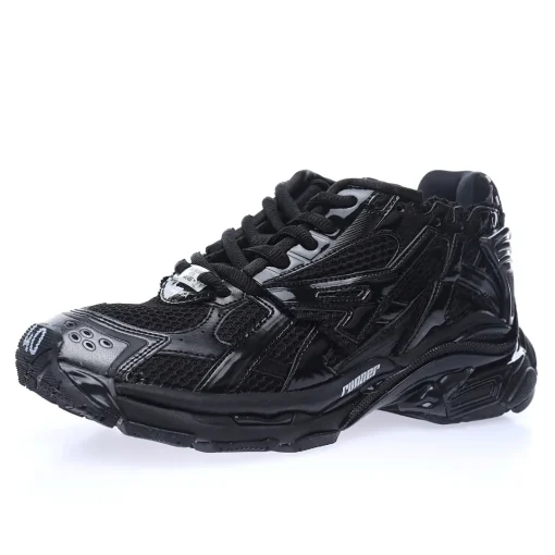 BALENCIAGA Runner Sneaker Black – Iconic Distressed Mesh & Nylon Luxury Runner