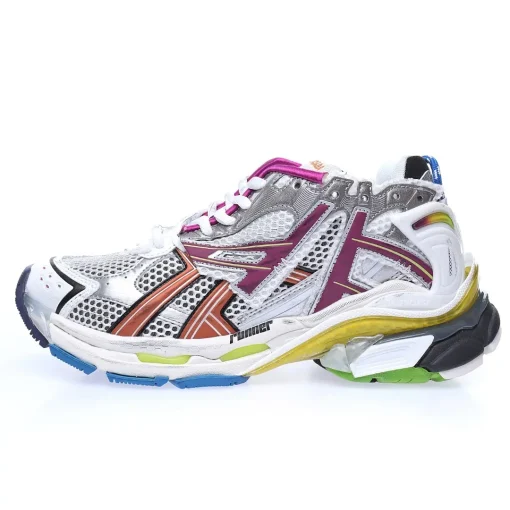 BALENCIAGA Runner Sneaker Multicolor – Iconic 90s Retro Technical Mesh Luxury Sneakers