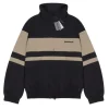 Balenciaga Zip Hoodie Black & Beige