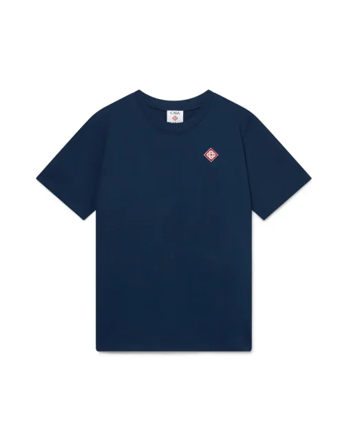 CASABLANCA Diamond Logo T-Shirt Navy Blue