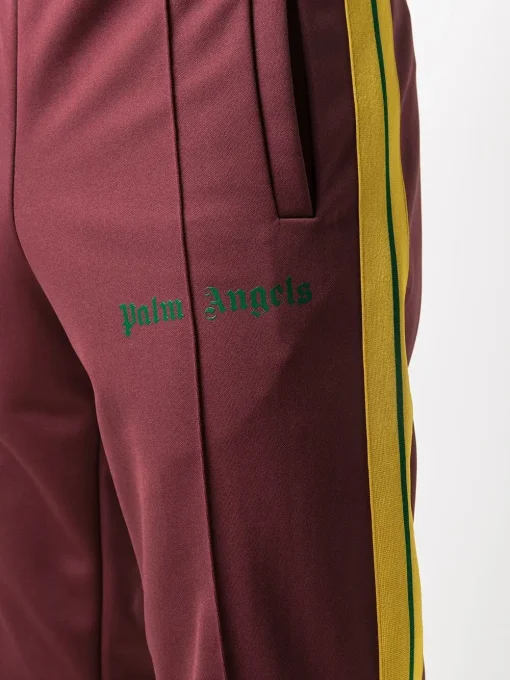 Palm Angels College Track Pants Burgundy