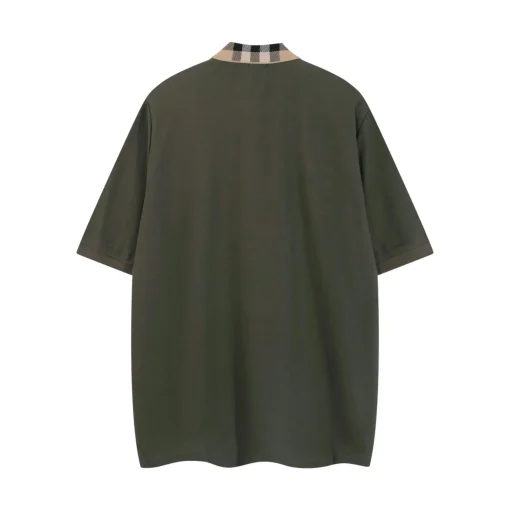 Burberry Cheack Harrington Polo T Shirt Olive Green