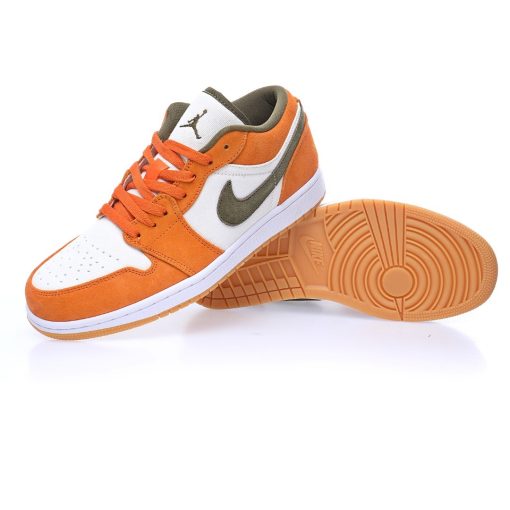 Nike Air Jordan 1 Low Suede”Orange Olive”