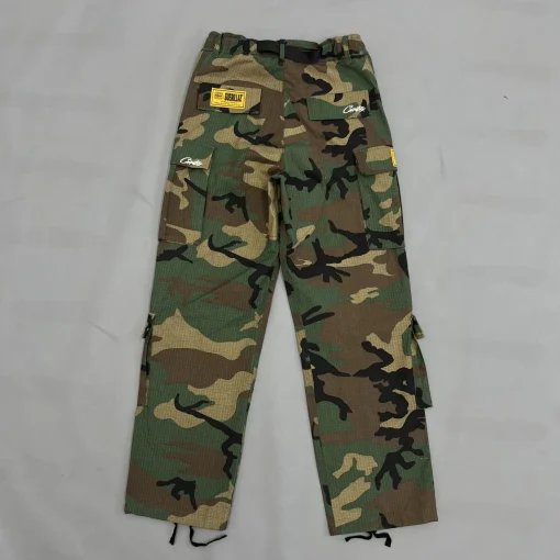 Corteiz Guerillaz Cargo – Camo Cargo Pants Military Green