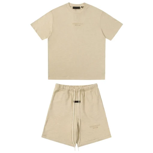 Essentials Short Set Cream White