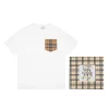 Burberry Check Pocket Cotton T-shirt White