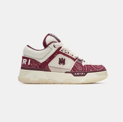 AMIRI BANDANA DENIM MA-1 – Burgundy