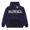 Balenciaga Big Logo Hoodie Blue