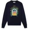 Casablanca Avenida Sweatshirt Navy Blue