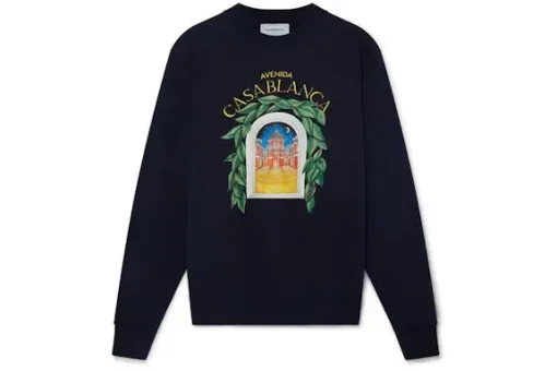 Casablanca Avenida Sweatshirt Navy Blue
